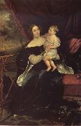Karl Briullov Portrait of Olga davydova with Her Daughter Natalia oil painting picture wholesale
